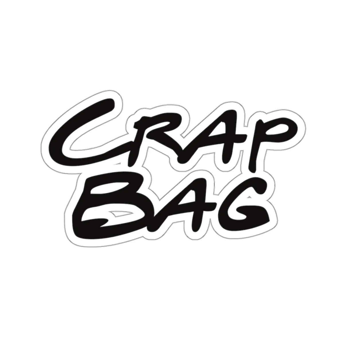 Crap Bag Sticker, Friends Kiss-Cut Sticker