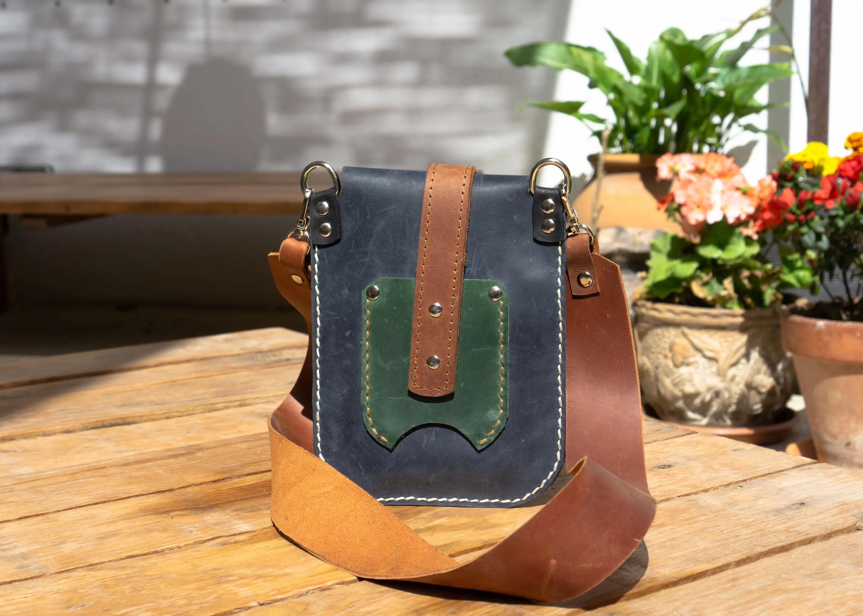 Crossbody Bag | Handcrafted in multicolor leather