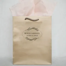 Custom Gold Wedding Welcome Bags