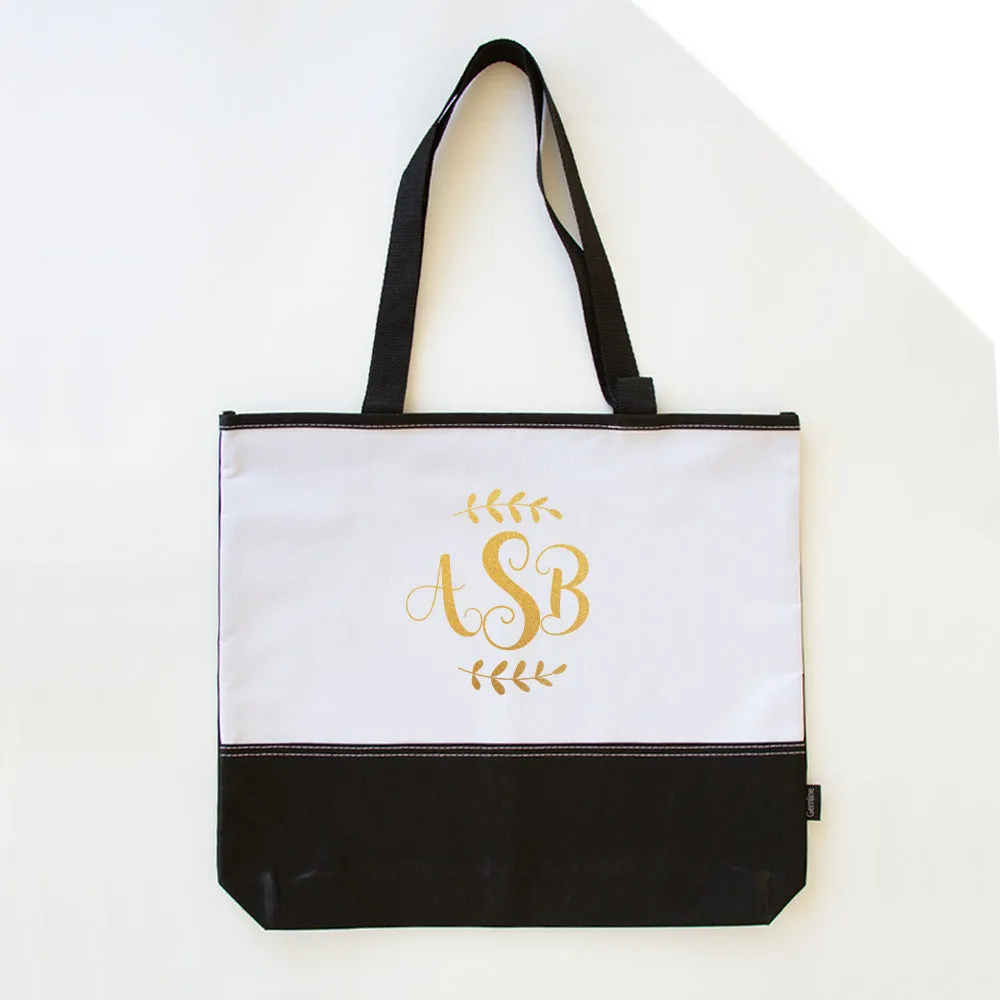 Custom Monogram - Tote Bag