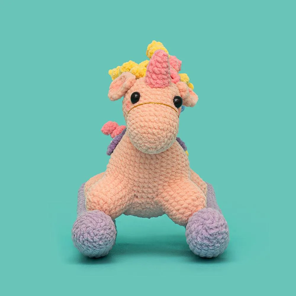 Cute Trojan Horse Unicorn Crochet Kit