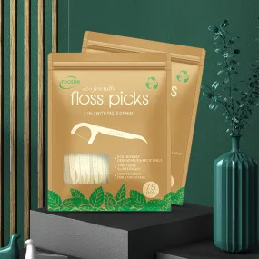 Degradable Dental Floss Mint Flavor Stick Eco-friendly