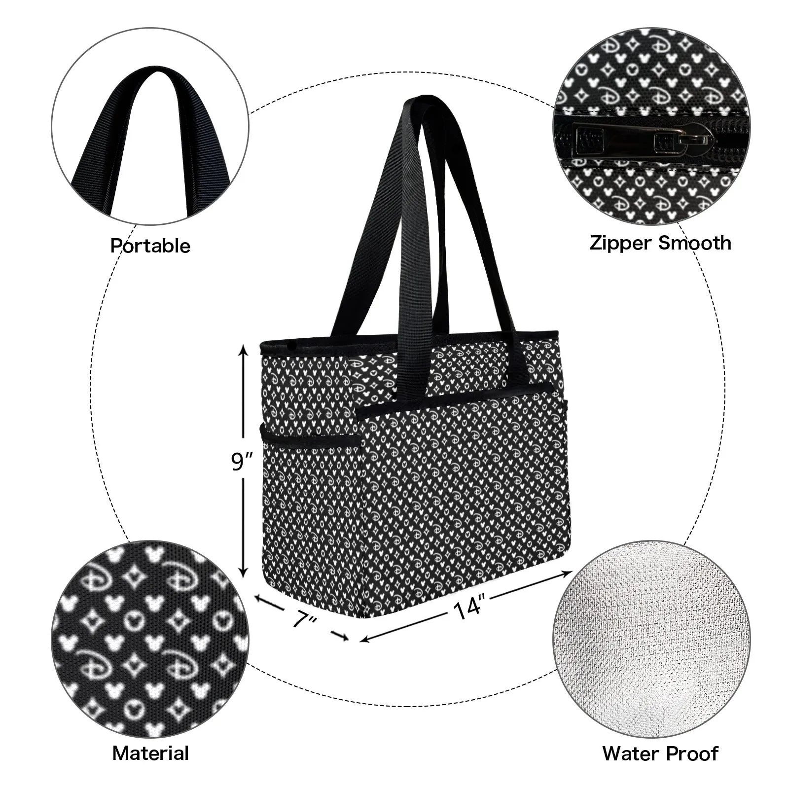 Designer Large Capacity Insulated Tote Bag