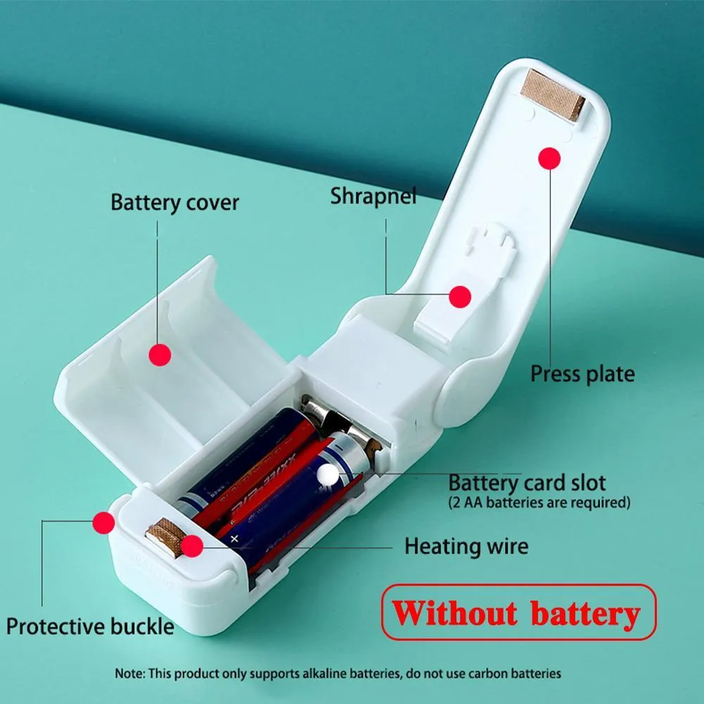 Eco-Friendly Folding Stocked Battery Powered Food Mini Packaging Sealing Machine