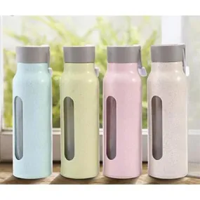 Eco Wheat Straw Glass Bottle