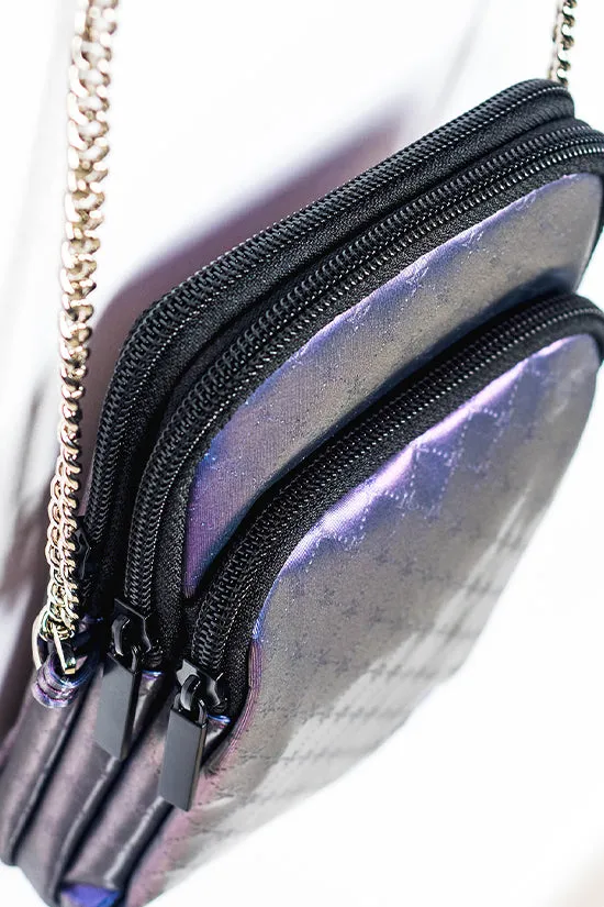 Embossed in Purple Rebel Phone Case Crossbody