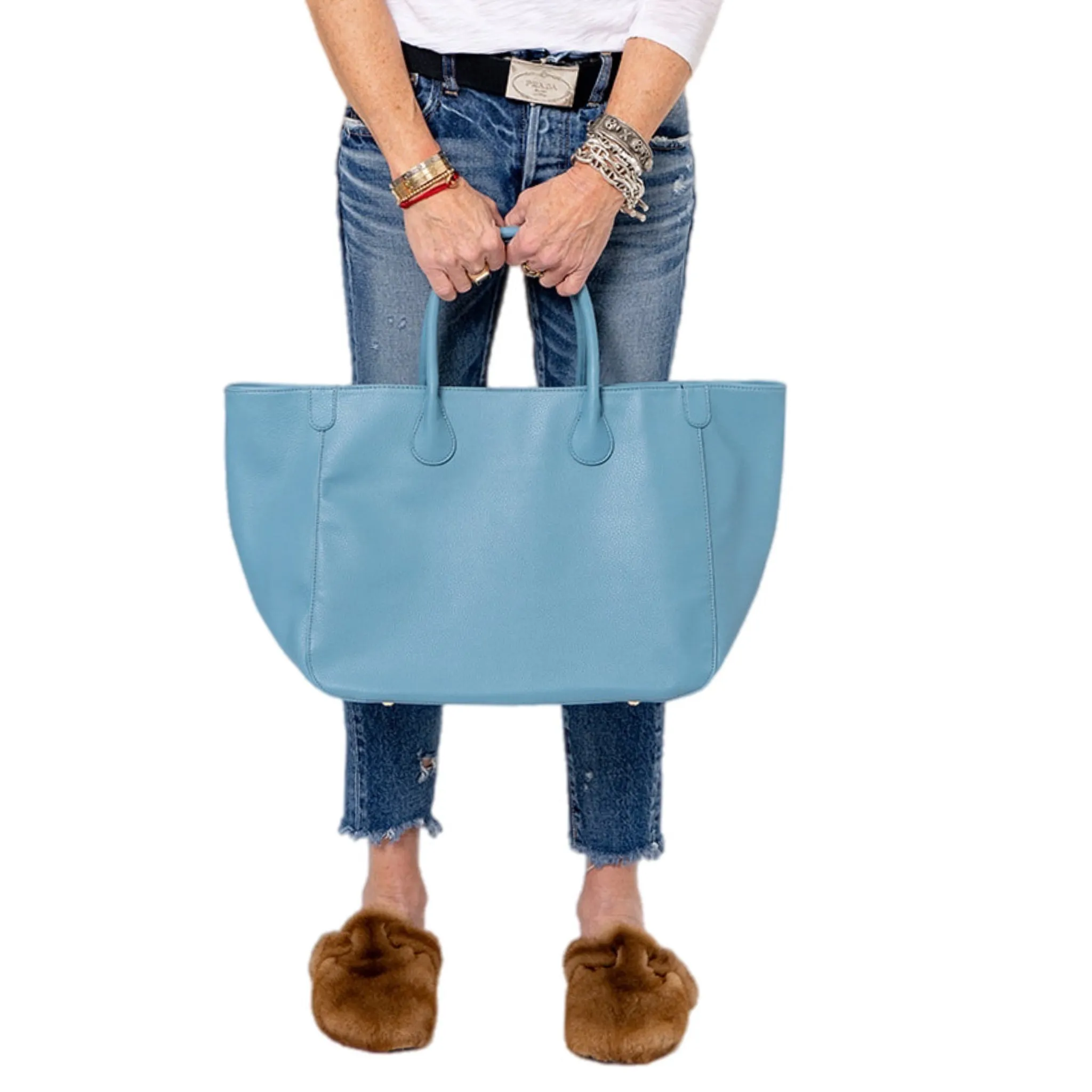 Everyday Vegan Tote - Sky Blue