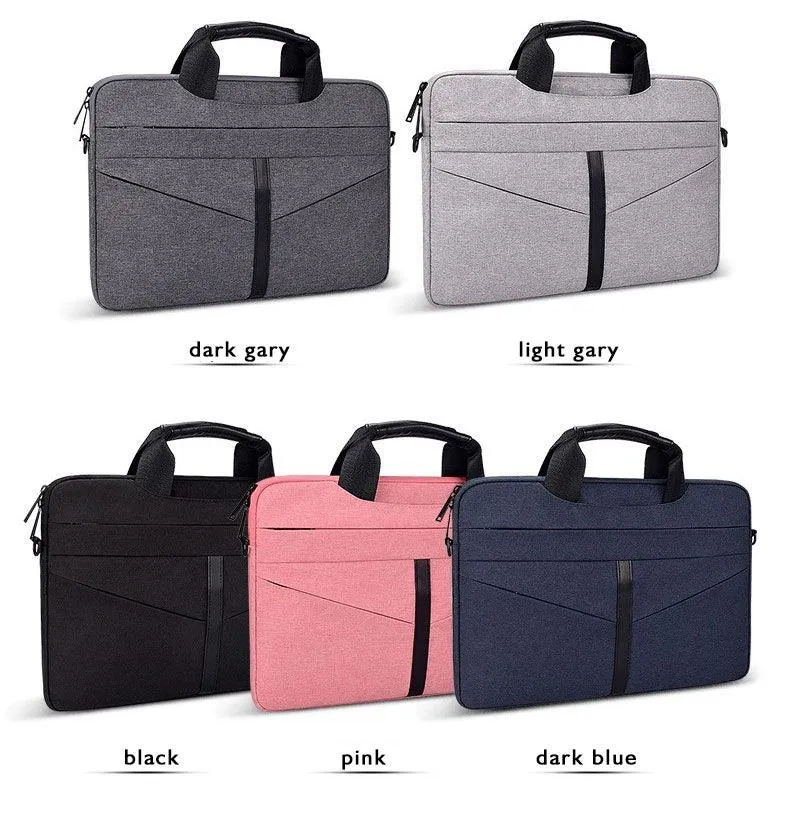 Executive Men's Zipper Designed Business Laptop Bag-Grey