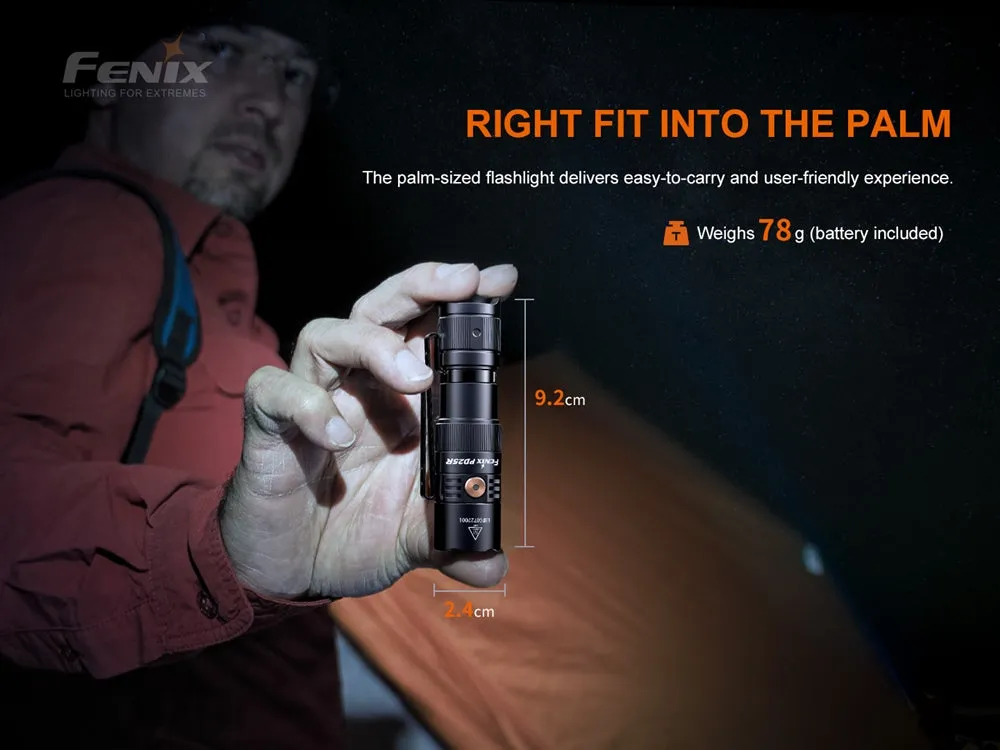 Fenix PD25R 800 Lumen Rechargeable EDC Flashlight