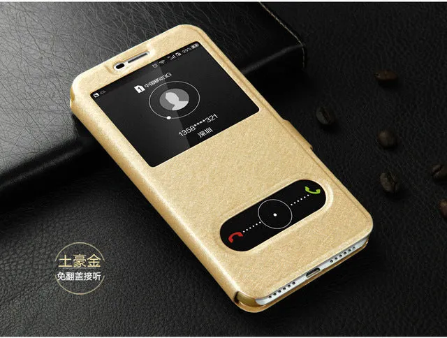 For Huawei Honor 4C Pro Case TIT-AL00 Quick View Window Case For Huawei Y6 Pro Cover TIT-L01 TIT-U02 Flip PU Leather Phone Cases