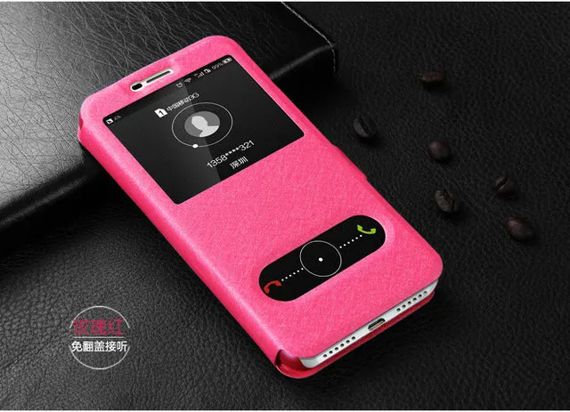 For Huawei Honor 4C Pro Case TIT-AL00 Quick View Window Case For Huawei Y6 Pro Cover TIT-L01 TIT-U02 Flip PU Leather Phone Cases