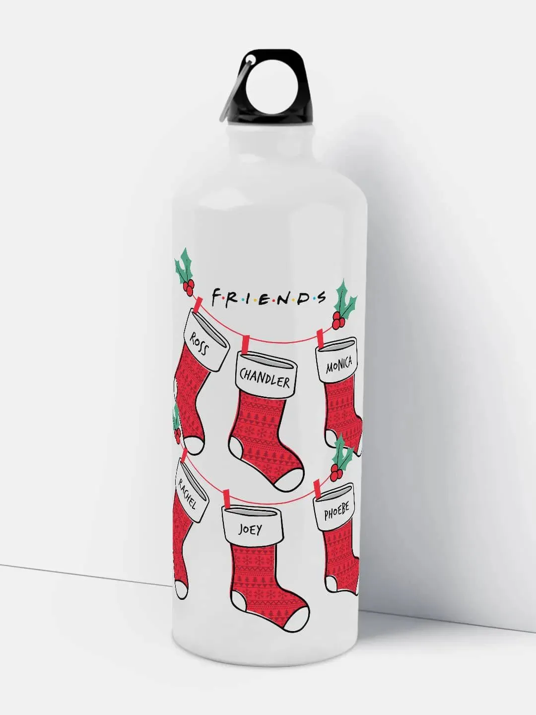 Friends Socks Sipper Bottle - Aluminium White 750 ml