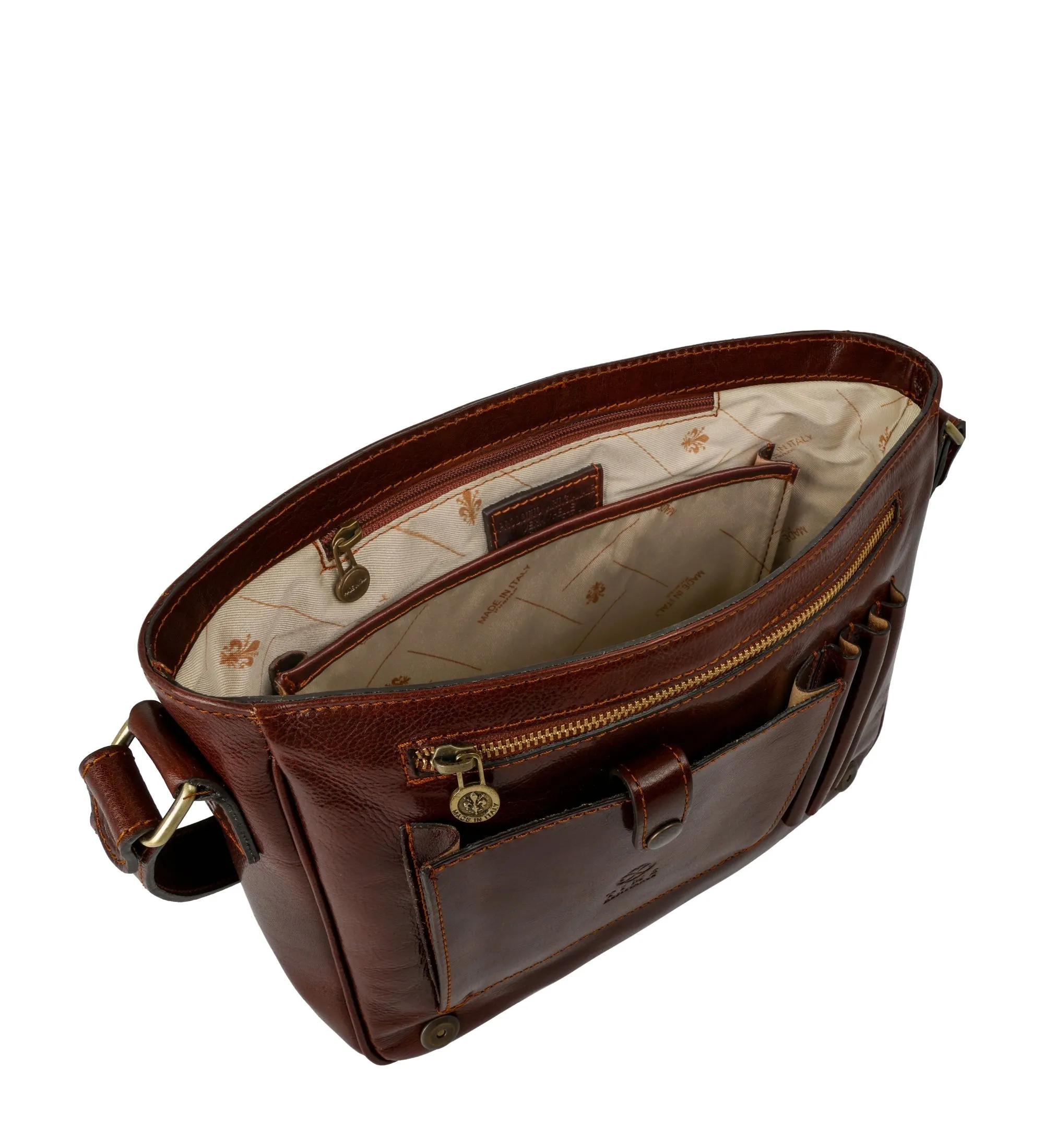 Full Grain Italian Leather Messenger Bag – The Stranger