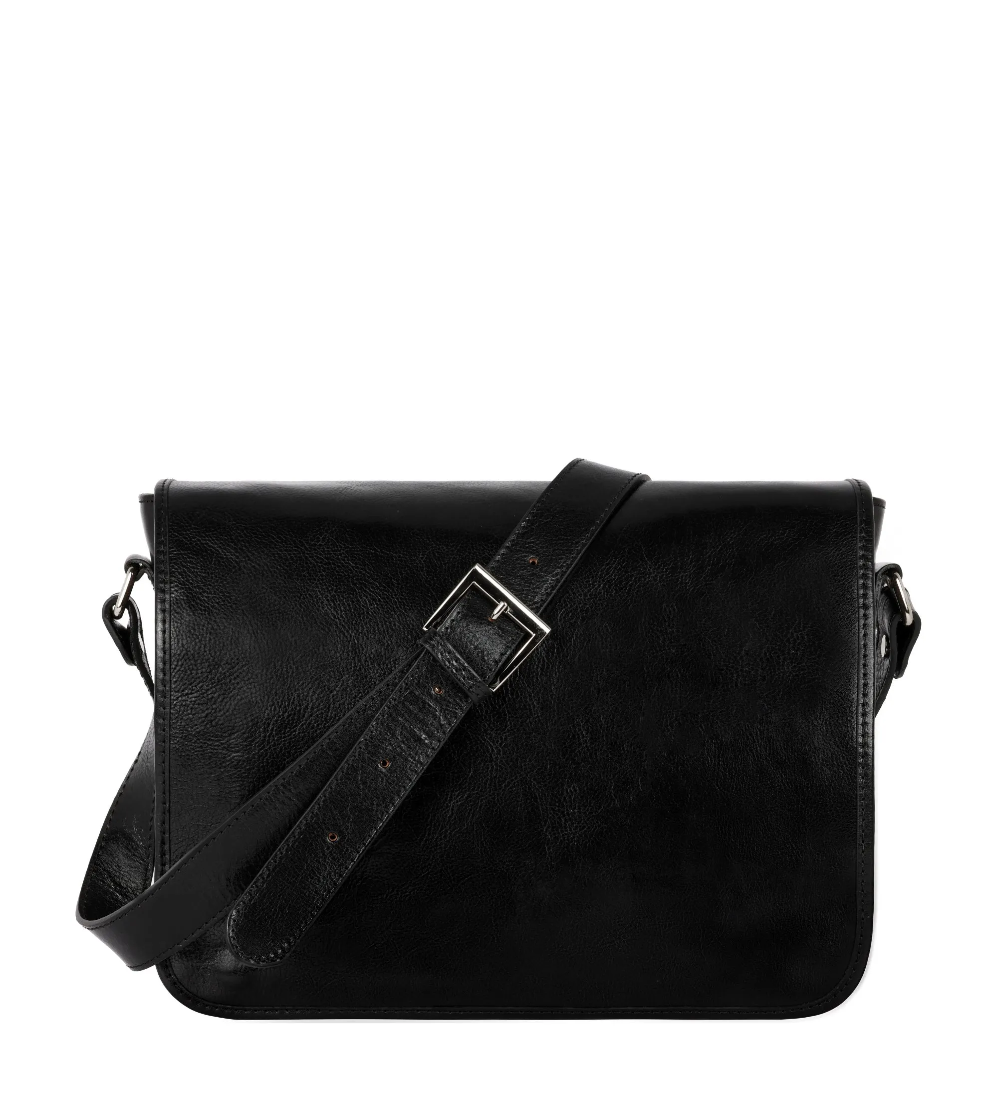 Full Grain Italian Leather Messenger Bag – The Stranger