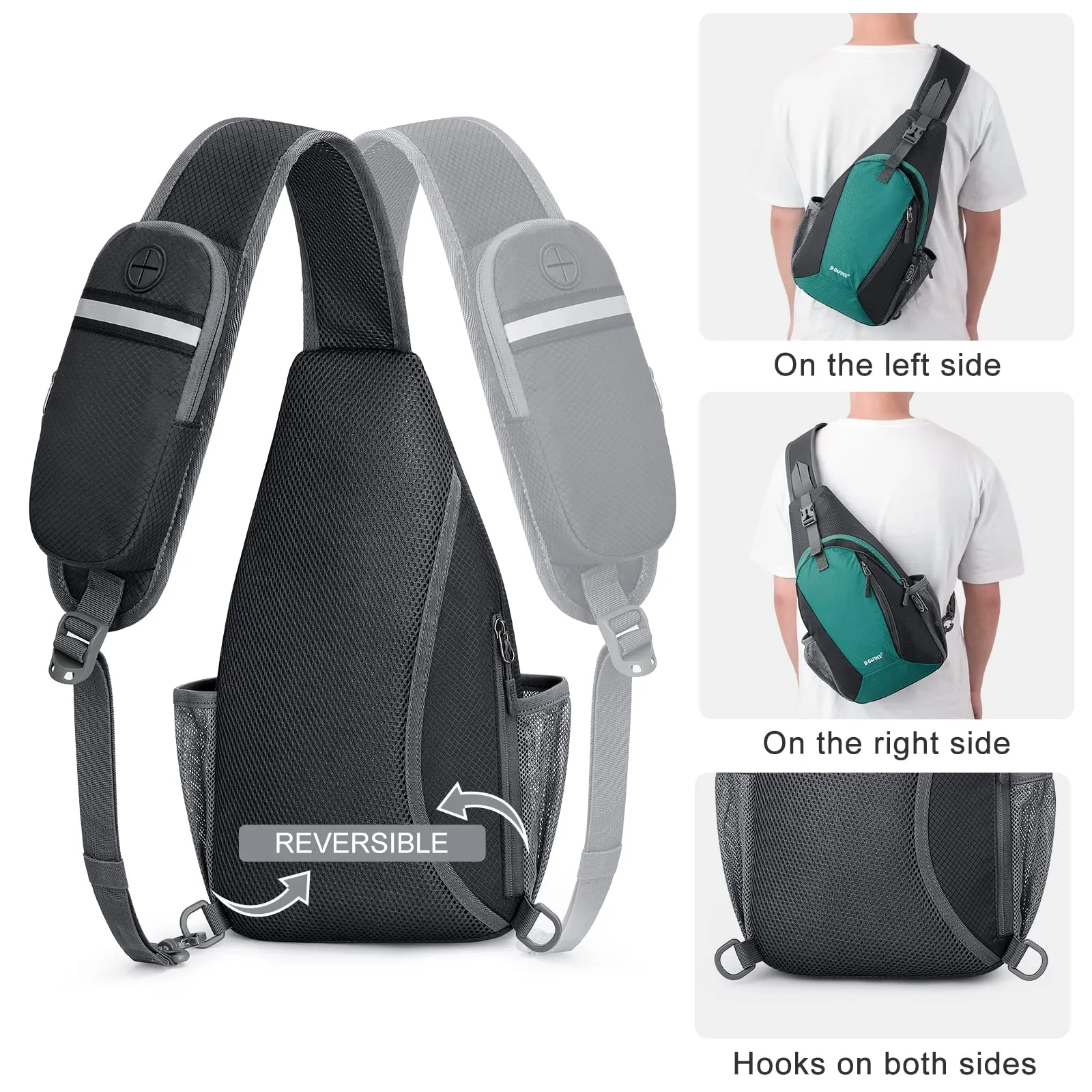 G4Free RFID Sling Bag Crossbody Sling Backpack