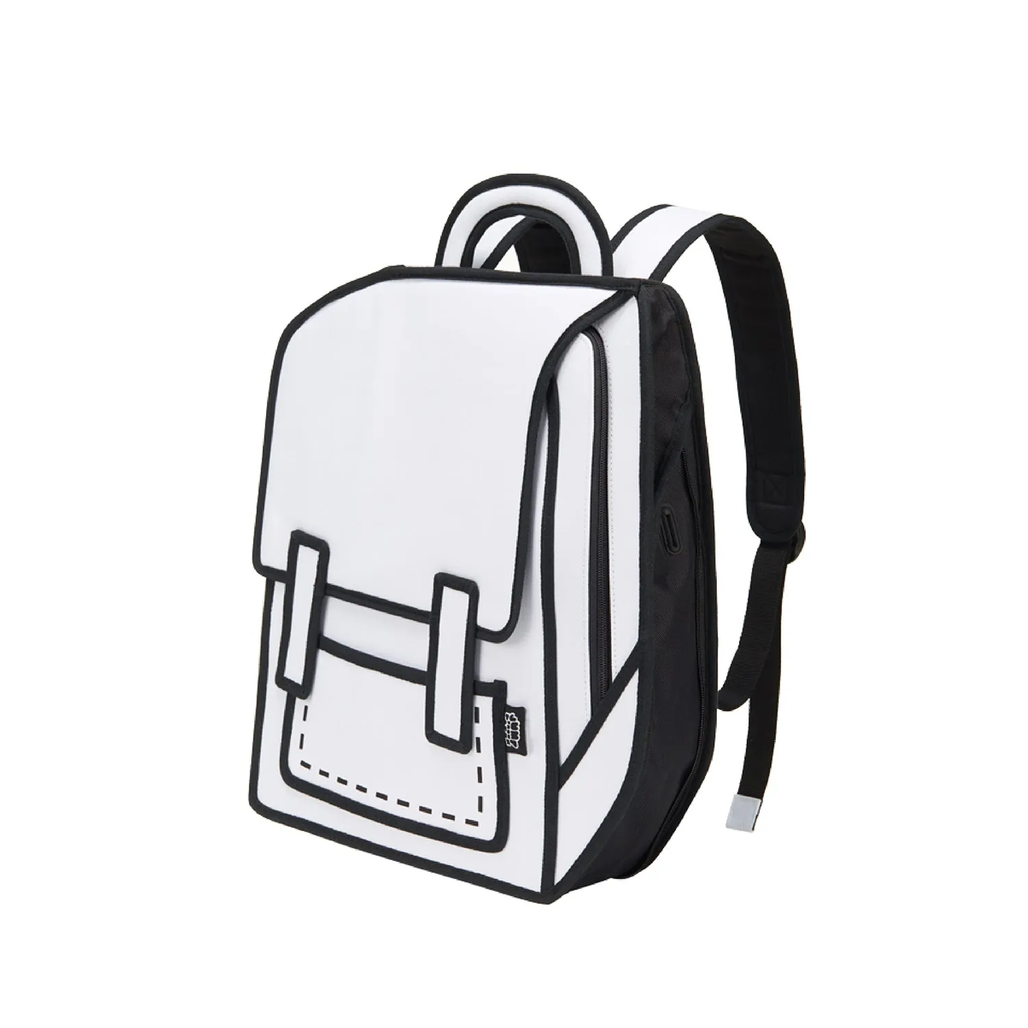 Graffiti White Spaceman Backpack | JFP143