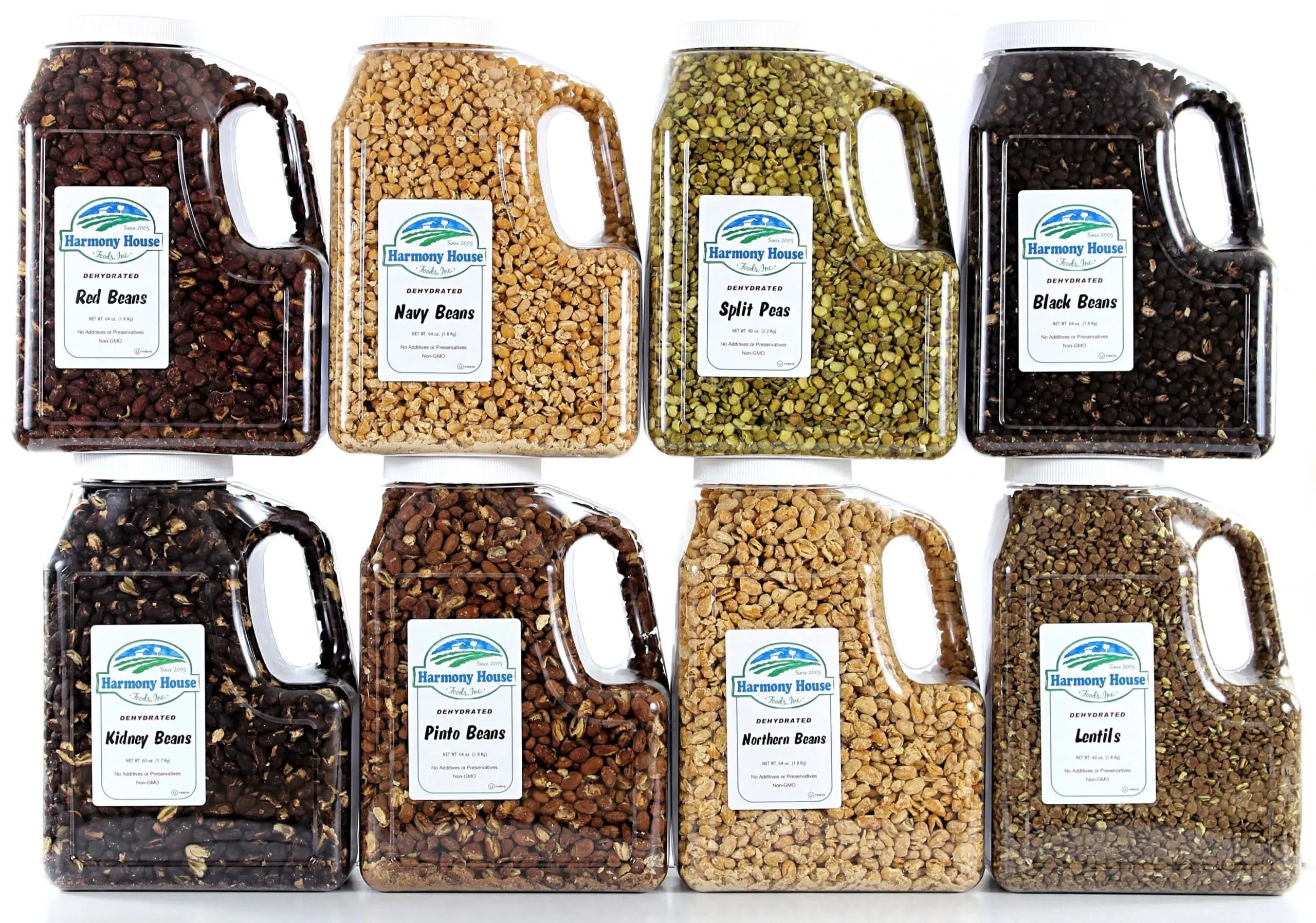 Harmony House Bean and Legume Family Pack (8 Varieties, Gallon Size)