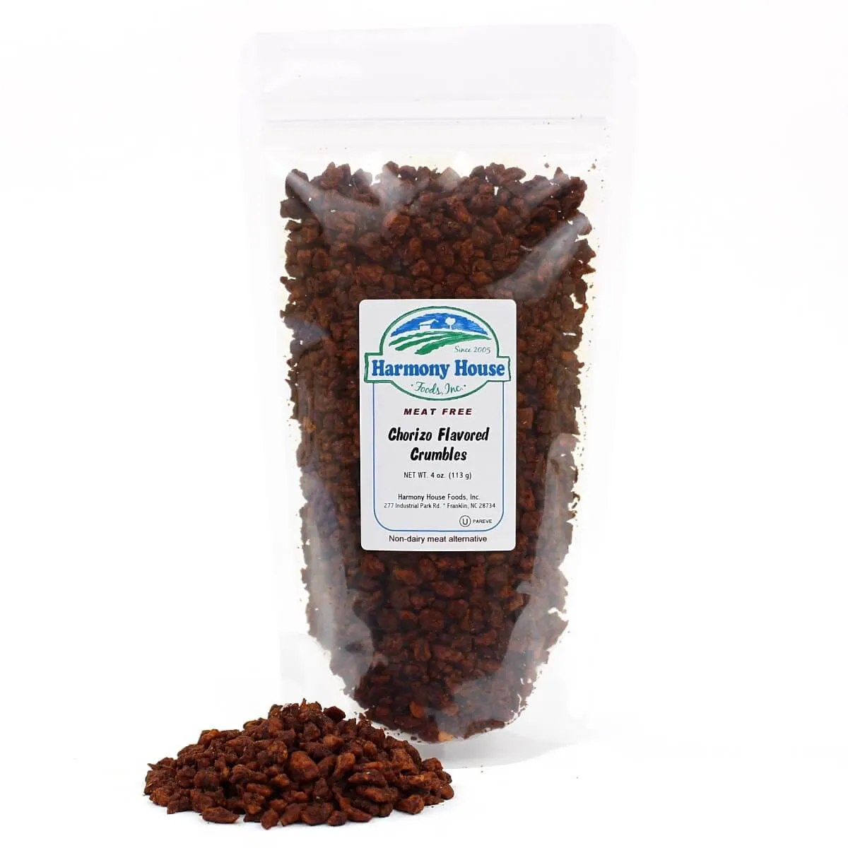 Harmony House Chorizo Flavored Crumbles (4 oz)