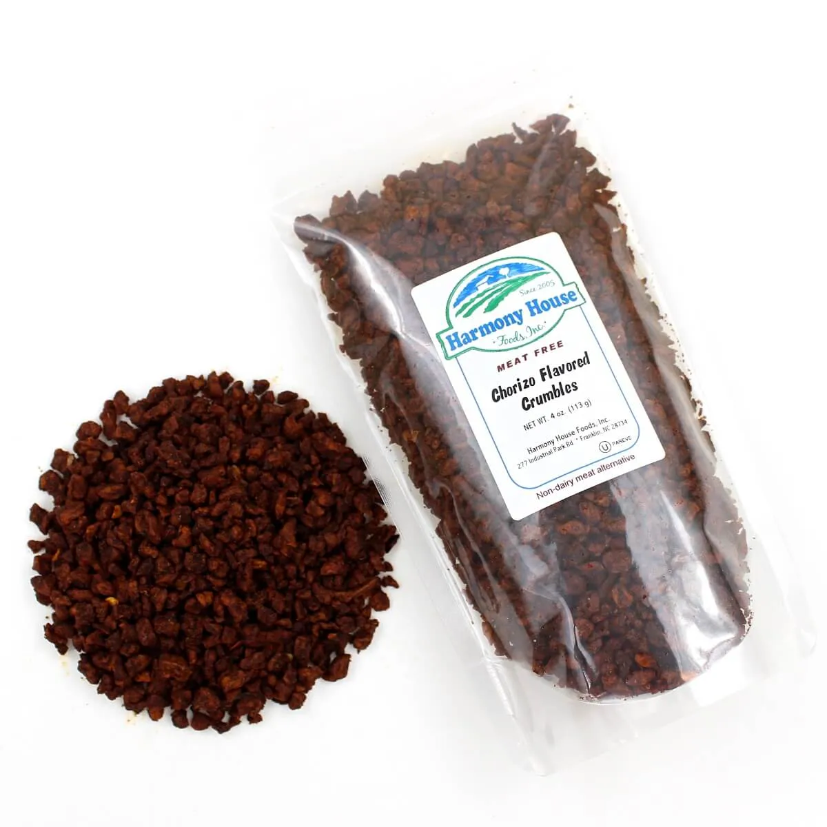 Harmony House Chorizo Flavored Crumbles (4 oz)