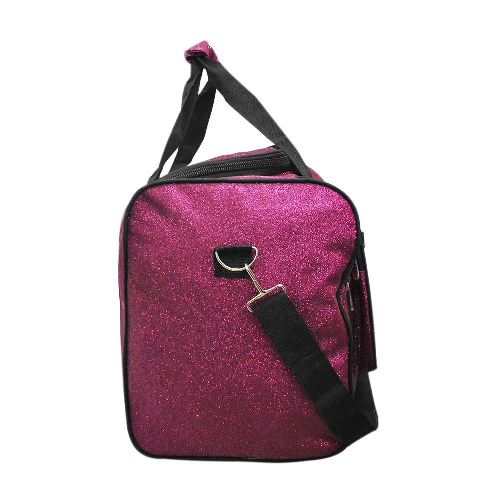 Hot Pink Glitter NGIL Canvas 20" Duffle Bag