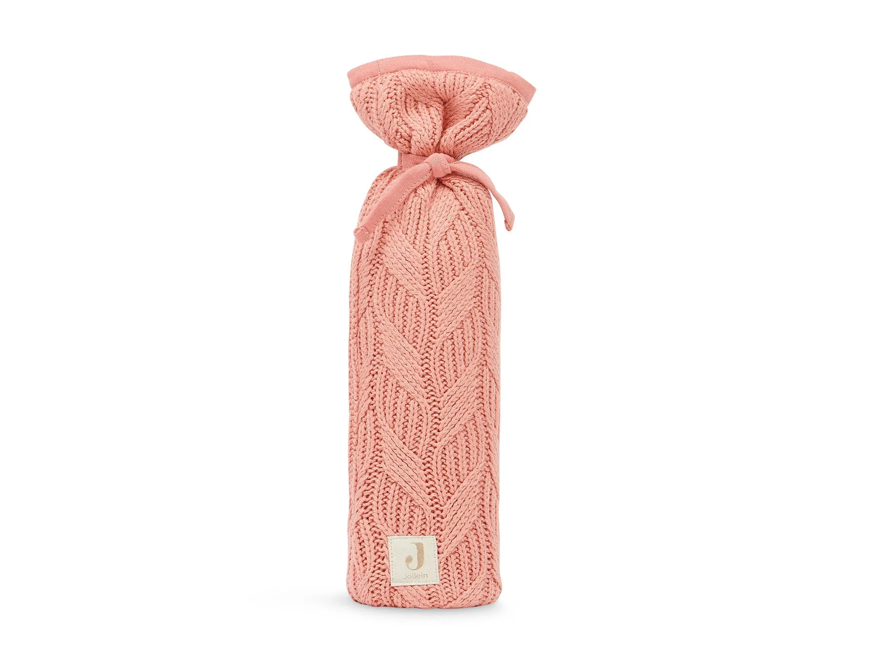 Hot Water Bottle Bag Spring Knit - Rosewood