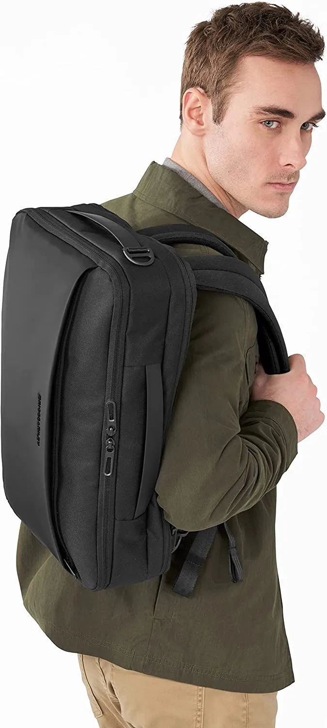 Hybrid Convertible Laptop Backpack Briefcase 17" Black