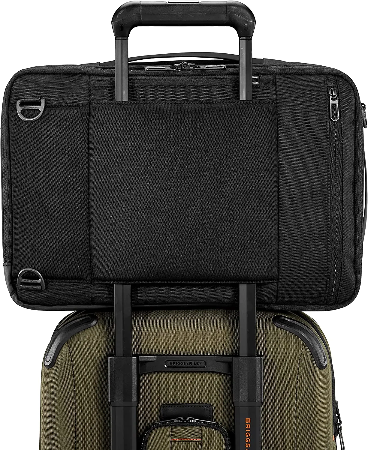 Hybrid Convertible Laptop Backpack Briefcase 17" Black