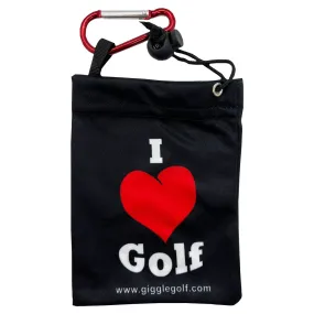 I Love Golf Tee Bag