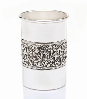 iJuels pure silver hand carved straight glass 92.5% bis hallmarked and certifed.