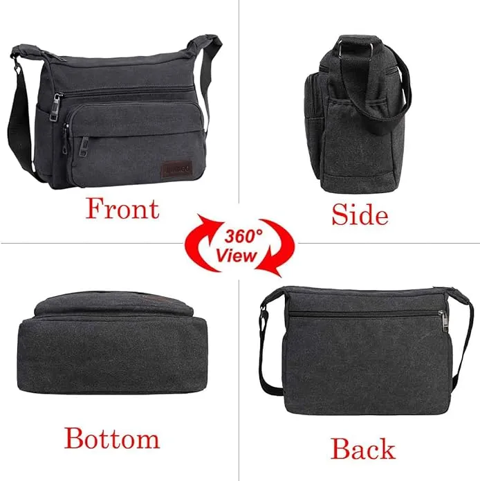 JAKAGO Messenger Shoulder Bag ,Casual Lightweight Bag for Outdoor Fishing Camping Hiking Travel Working Daily Use