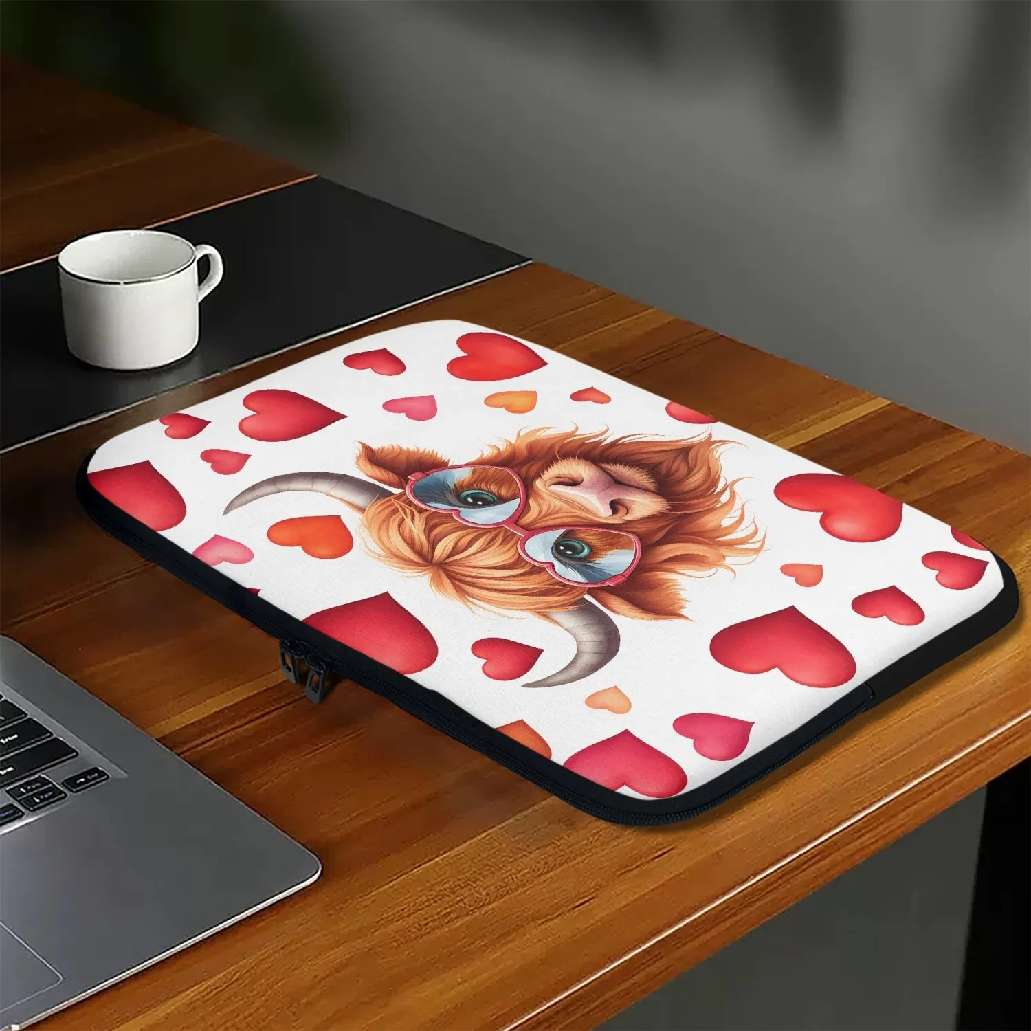 Laptop Sleeve - without handles - Highland Cow