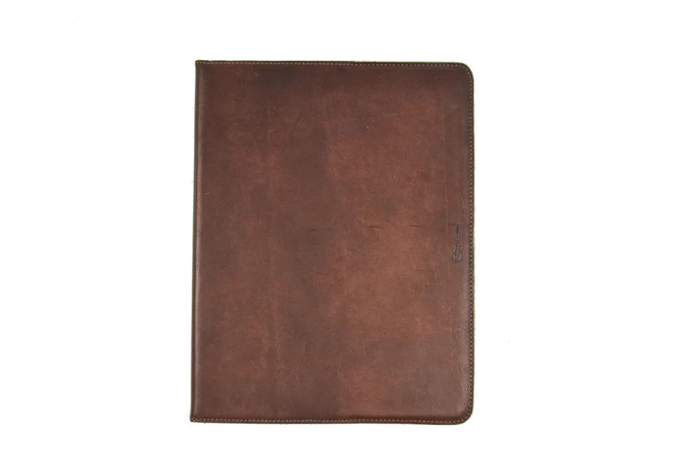 Leather Chemistry Notebook Sleeve: 'Shears'