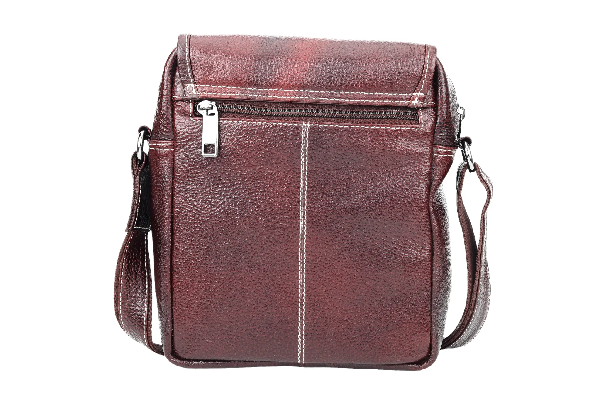 Leather Messenger Bag 90406 (Brown)