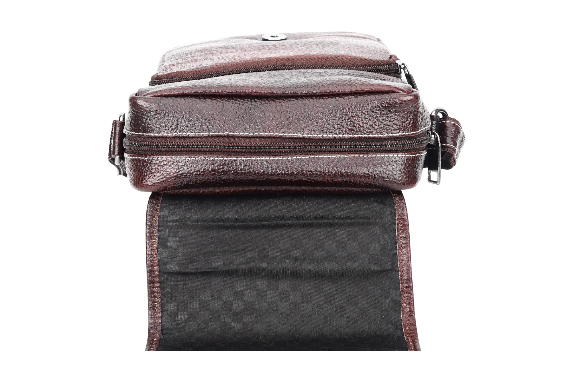 Leather Messenger Bag 90406 (Brown)