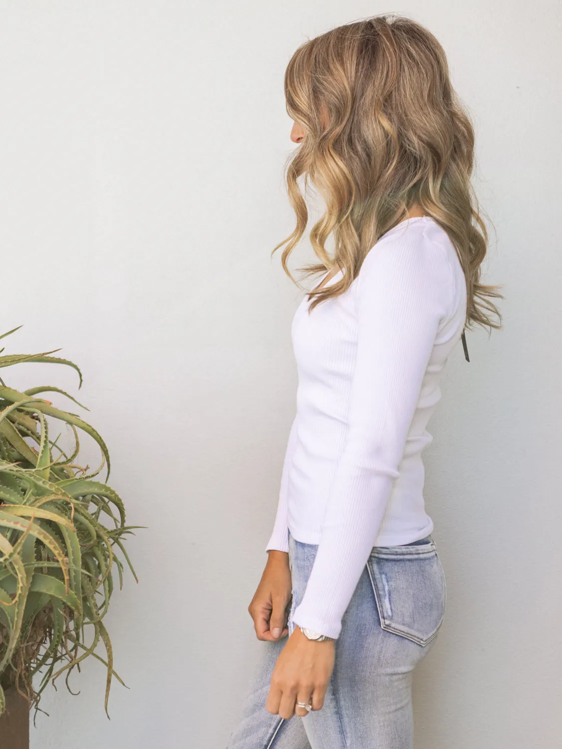 Lily Long Sleeve - White