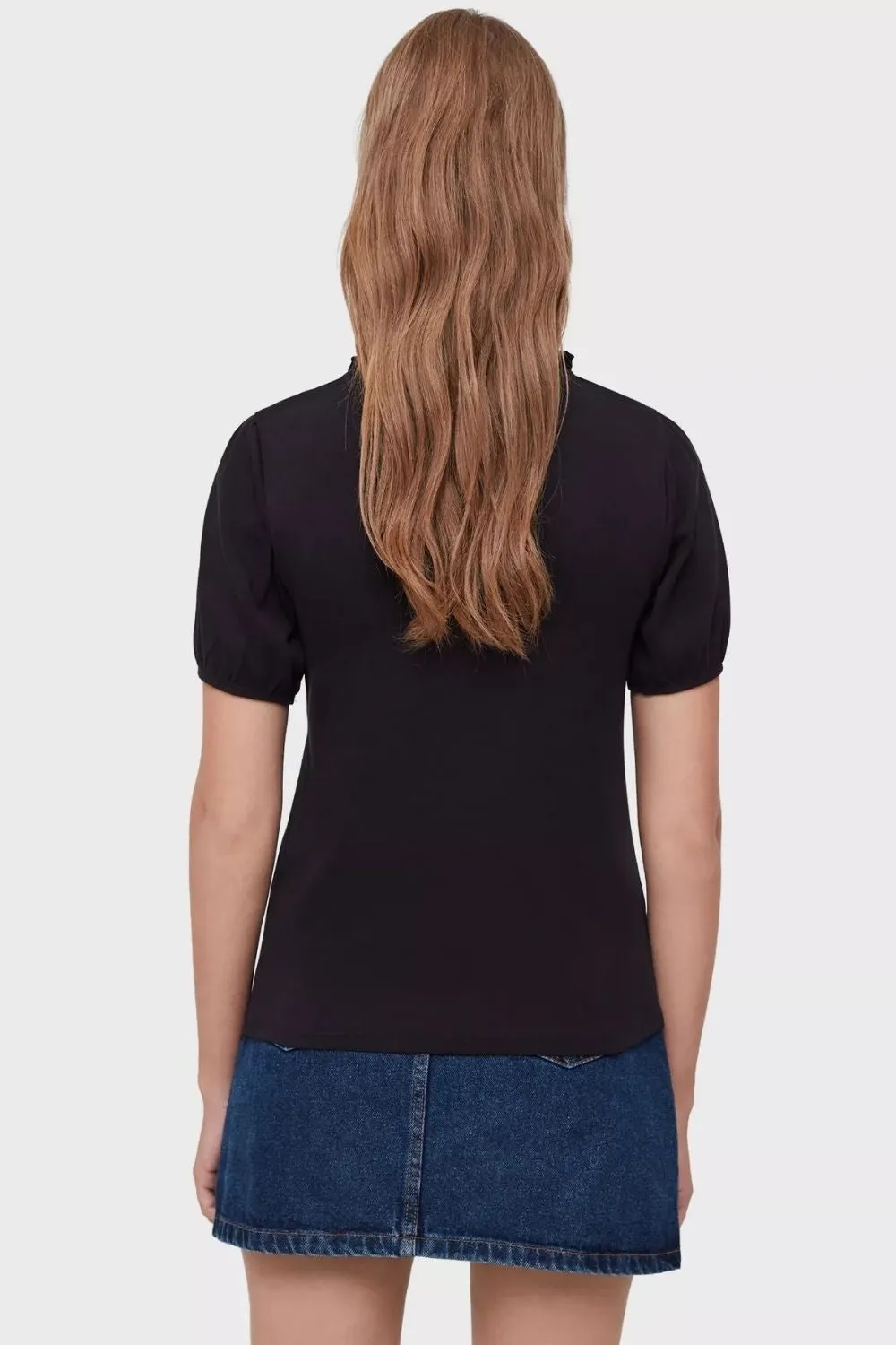 Lost Black Short Sleeve Top