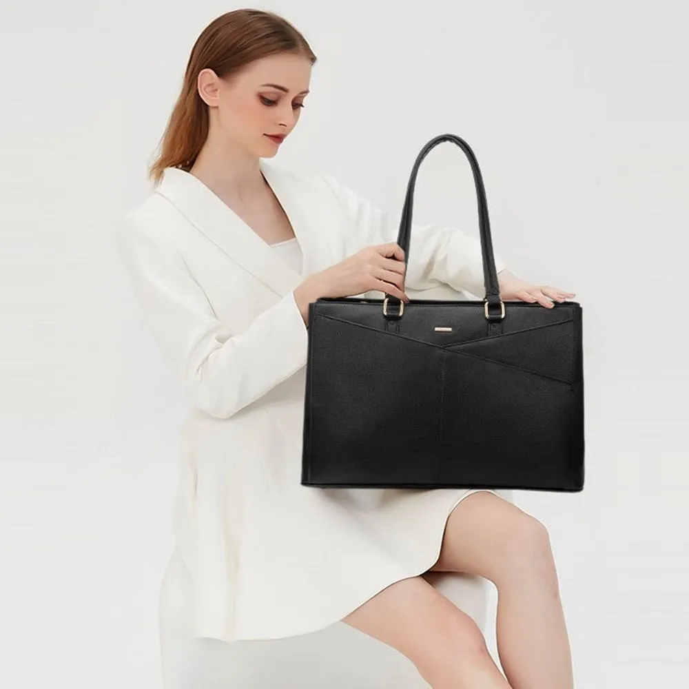 Lovevook Women's Versatile Laptop Tote & Handbag Alabaster - Perfect for Work and Travel