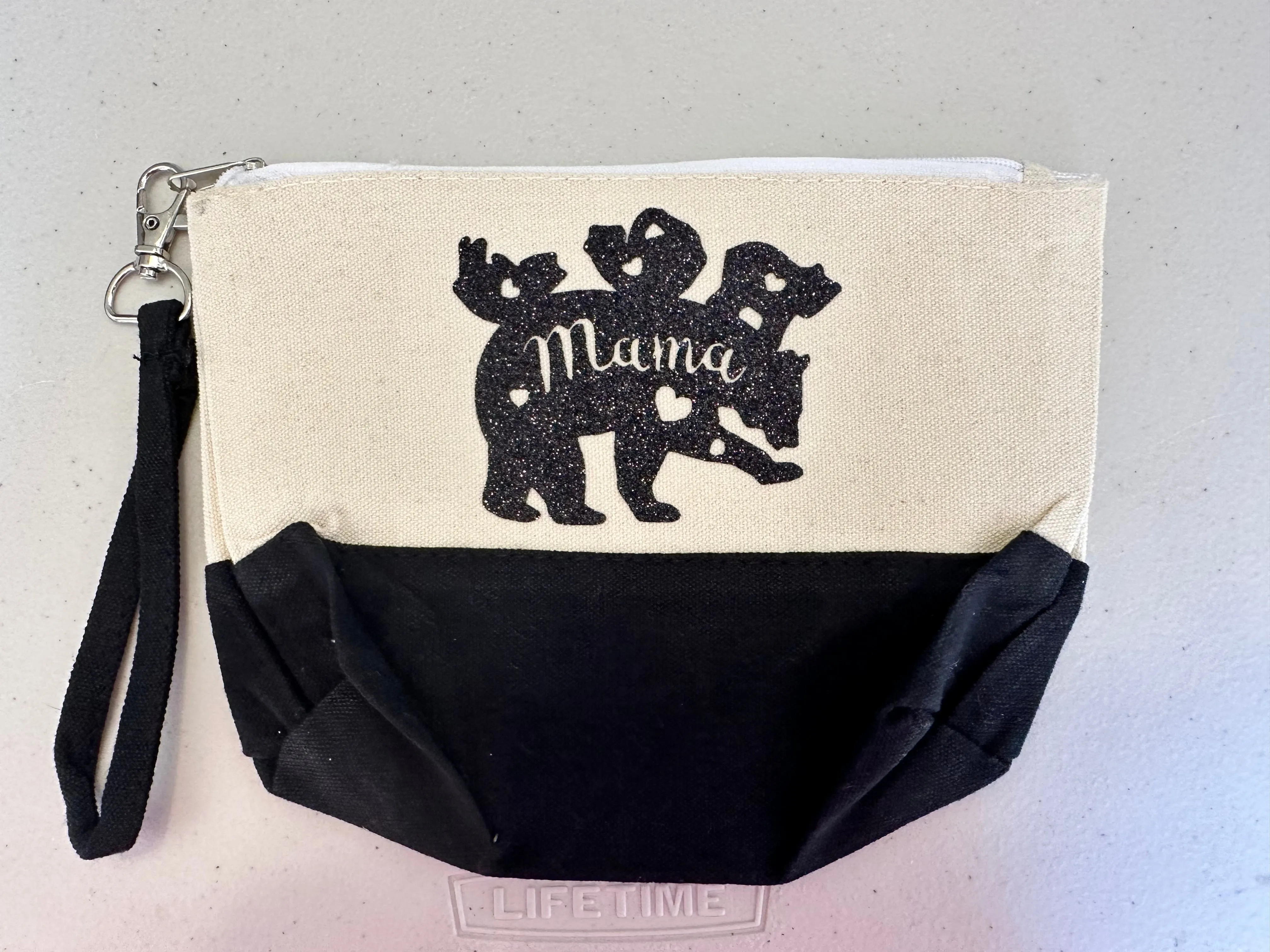 Mama bear makeup bag