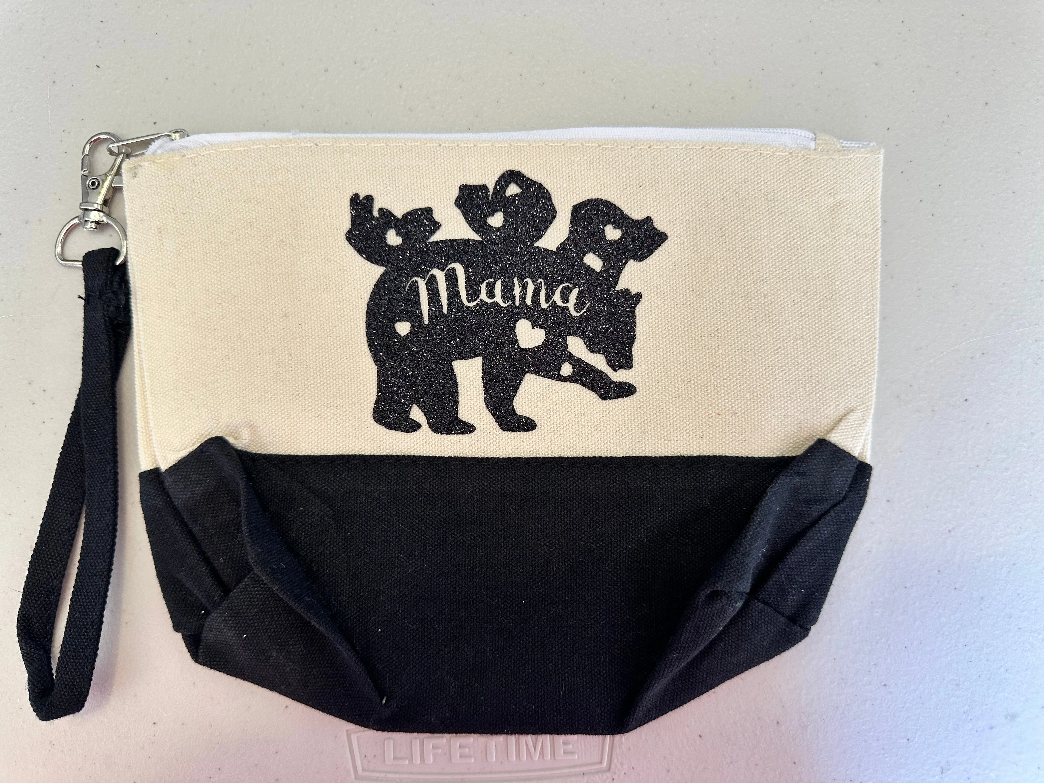 Mama bear makeup bag