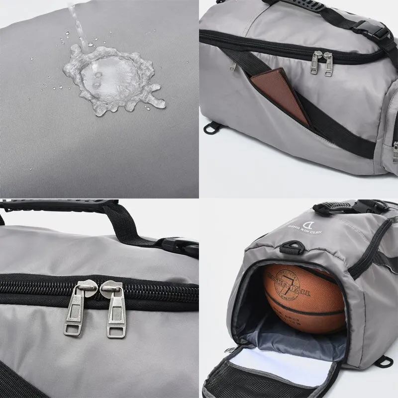 Men Large Capacity Waterproof Backpack 15.6 Inch Laptop Bag Travel Rucksack Sports Gym Basketball Bags