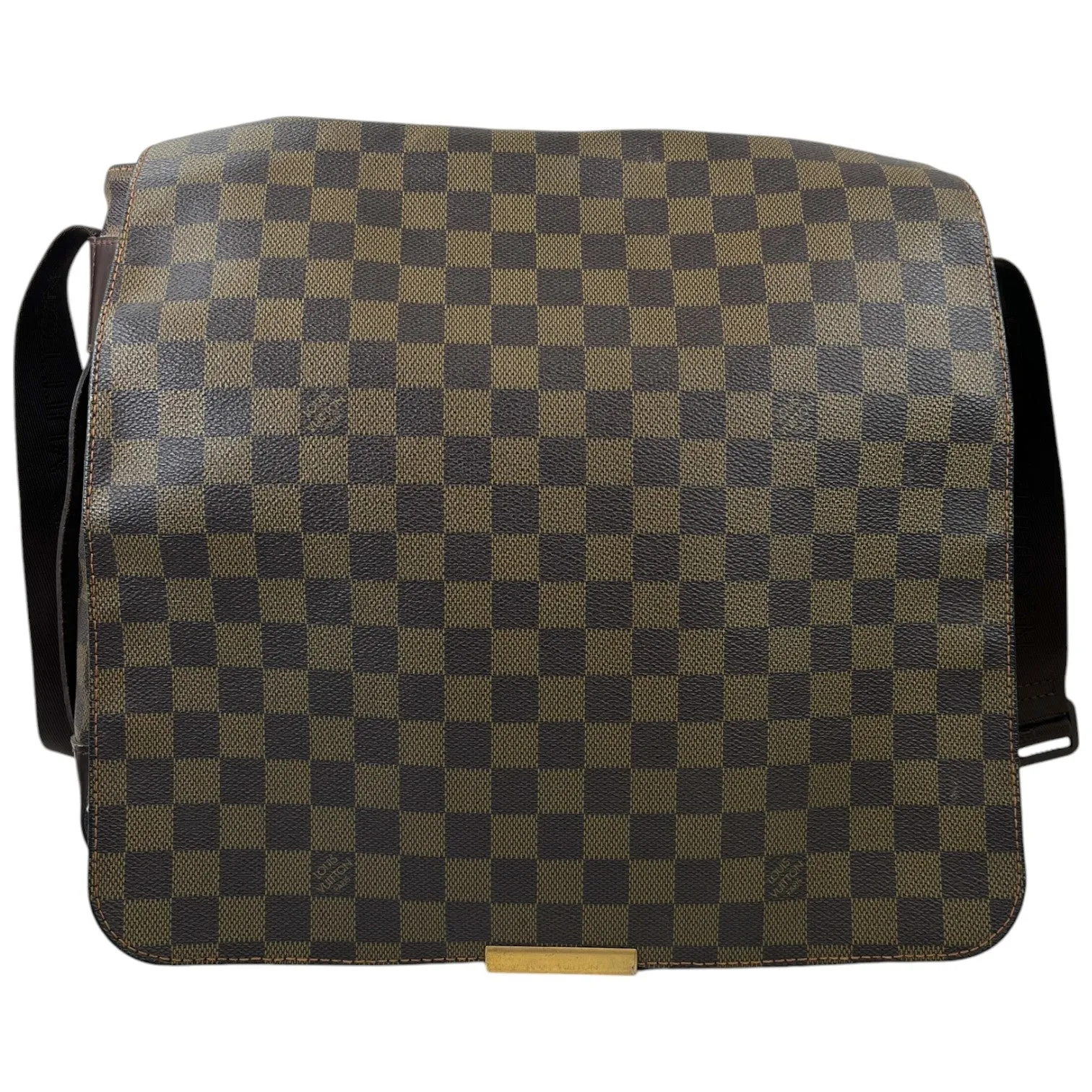 Men's Damier Ebene Bastille Messenger Bag Brown