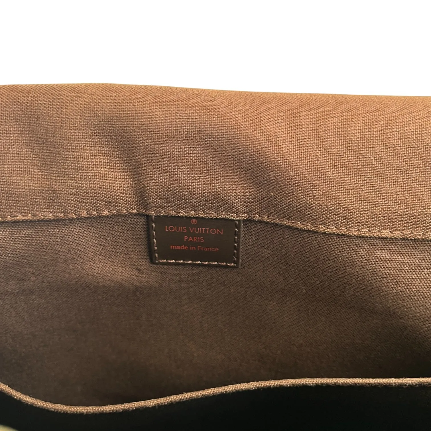 Men's Damier Ebene Bastille Messenger Bag Brown