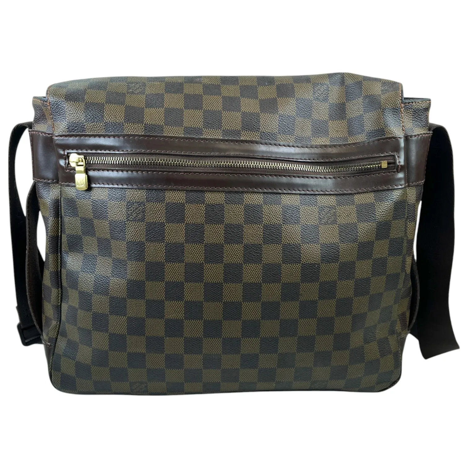 Men's Damier Ebene Bastille Messenger Bag Brown