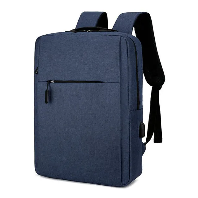 Men's Leisure Travel Business Computer Bags with USB Charging Interface and Large Capacity.