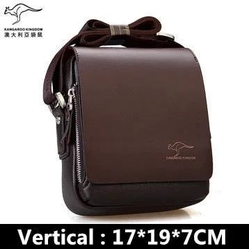 Men's messenger bag Vintage leather shoulder bag Handsome