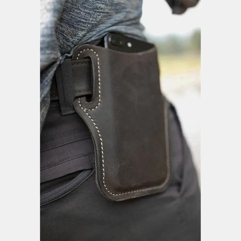 Men's Vintage Casual Leather Phone Bag