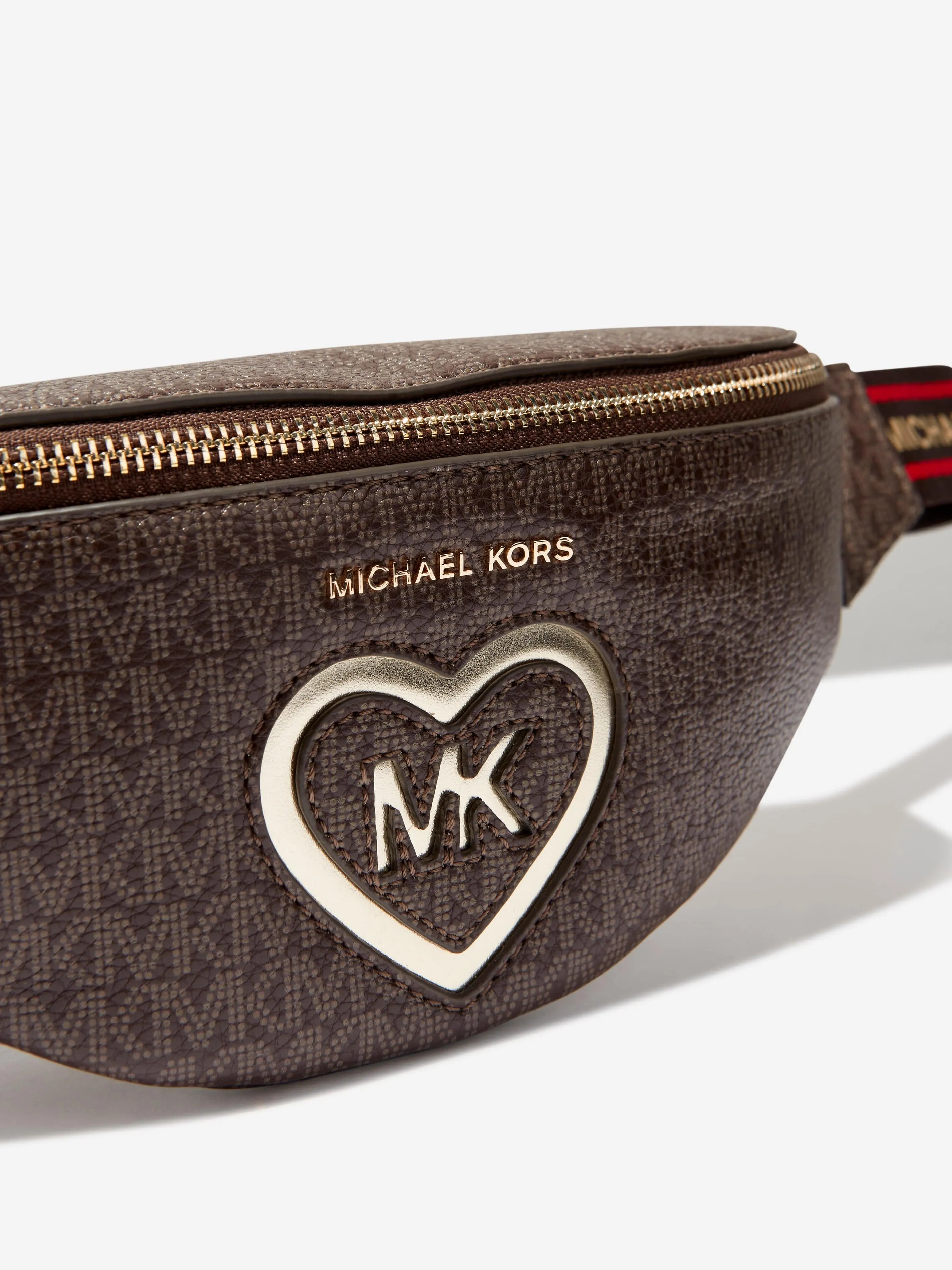 Michael Kors Girls Logo Belt Bag in Brown