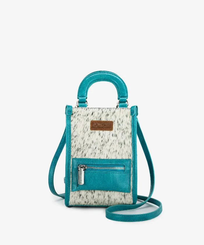 Montana West Hair-On Cowhide Mini Crossbody