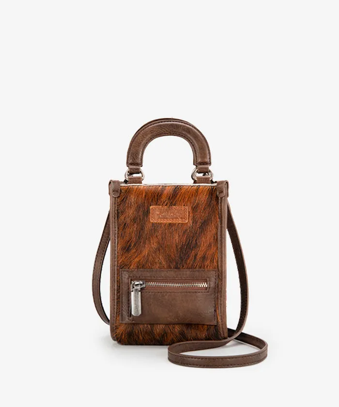 Montana West Hair-On Cowhide Mini Crossbody