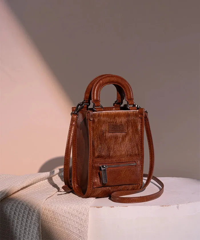 Montana West Hair-On Cowhide Mini Crossbody